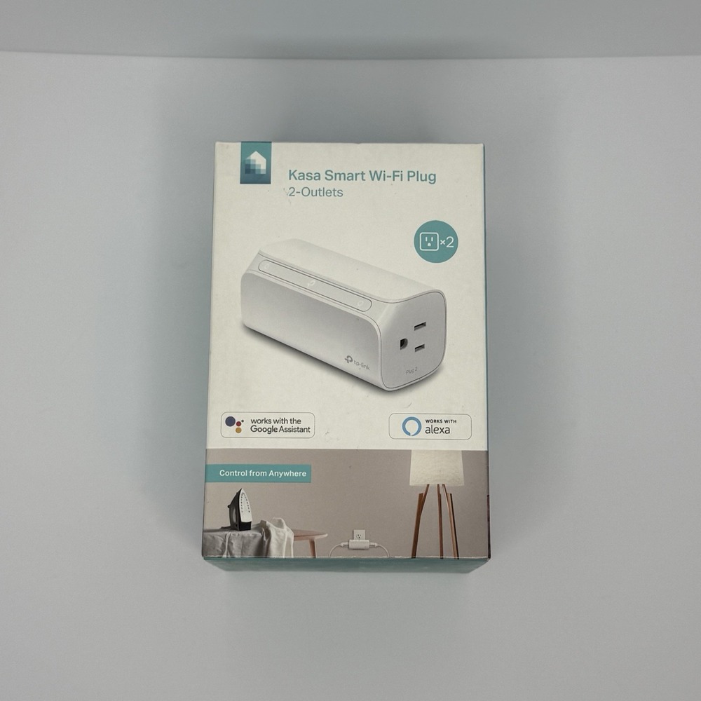 TP-Link Kasa Smart Wi-Fi 2-Outlet Plug HS107 White Brand New‎ Sealed